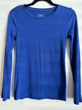 Merona Royal Blue Long Sleeve Crewneck Tee